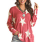 Shirts Women’s Pink Sweater with Star  Design RRWT32RZN1