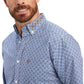 Shirt Men’s Ariat Maurice White Blue Geo print 10041791