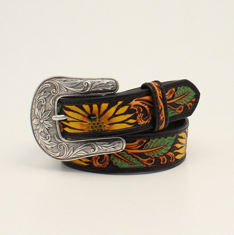 Belts Kid’s M&F Tooled and Painted Sunflowers N4440801