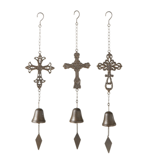 Home Decor Cross Wind Chime 131655