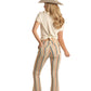 Women’s Bargain Button Bell High Rise Pull on Flare Jeans WPH3504