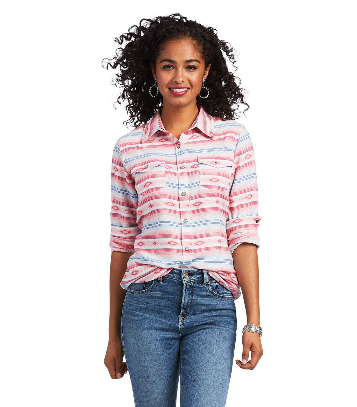 Women’s Real Watercolors Snap Serape Shirts 10039845