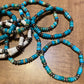 Beaded flat stone Bracelet Jewelry