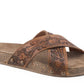 Shoes Women’s Roper sandal Delaney tan tooled leather  09-021-0607-2892