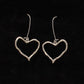 Jewelry earrings with dangling heart 30465