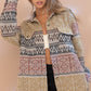 Outerwear Women’s Coat Aztec Geo Pattern 32329J