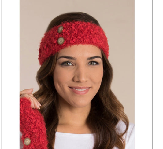 Accessories Ganz Red Knit Headband.