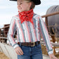 Shirt Girl’s Cinch Long Sleeve Stripe CTW3370010