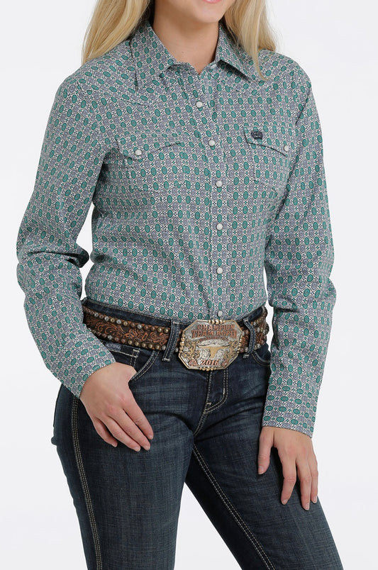 Shirts Women’s Cinch Long Sleeve Multi-Color Pearl-Snap MSW9201031