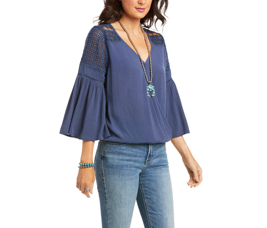 Shirts Women’s Ariat Brunchin L/S Tunic Indigo Coast 10036160