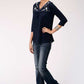 Shirts Women’s Roper embroidered top 03-039-0513–3060