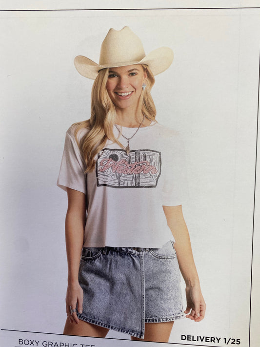 Women’s Shirts Panhandle Boxy Tee 49T3221.