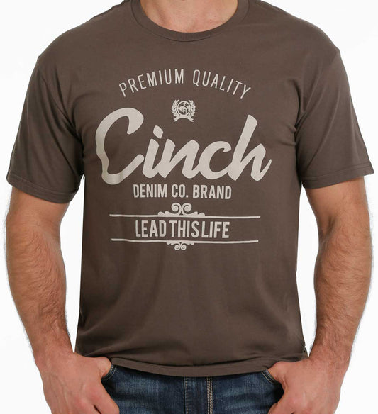 Shirts Men’s Cinch Brown Cinch Logo Short Sleeve Tee MTT1690460