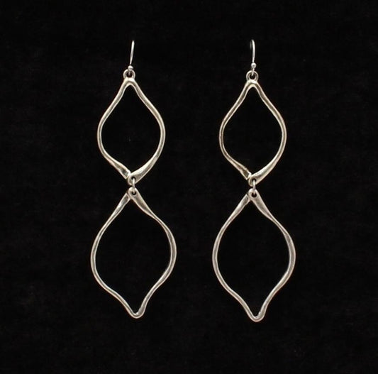 Jewelry earrings silver loops 30463