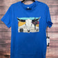 Blue men’s T-shirt P9_3084