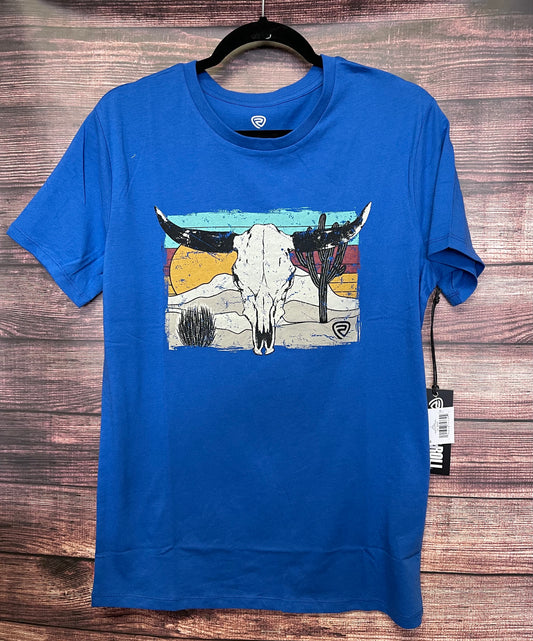 Blue men’s T-shirt P9_3084