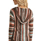Shirts Women’s Rock n Roll Knitted Hoodie Multi Stripe RRWT94R04P