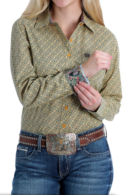 Shirts Women’s Cinch Mustard Button Up MSW9164163
