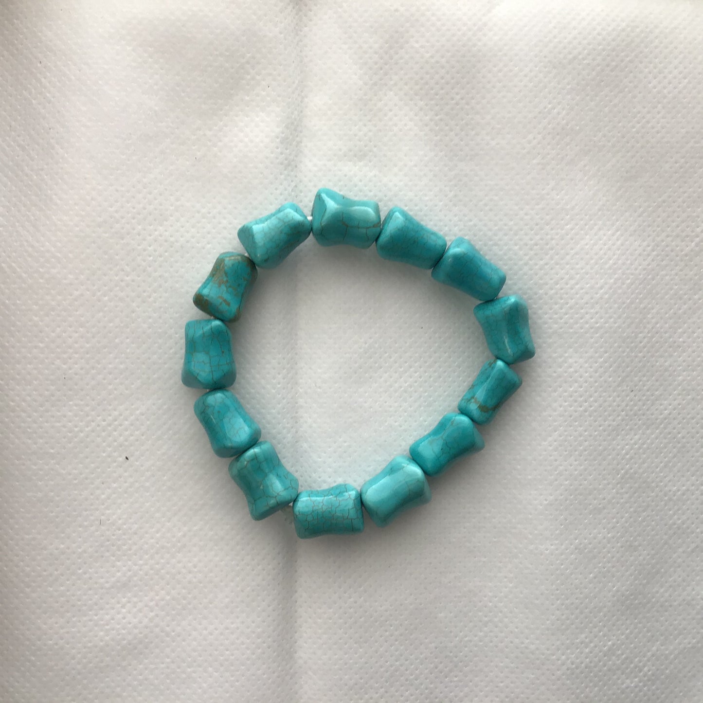 Real stone turquoise bracelets in various colors and shapes