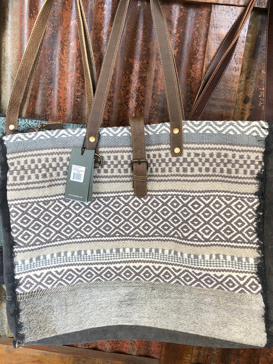 Purses Bags Myra Rhombus Patterned Weekender S-3044