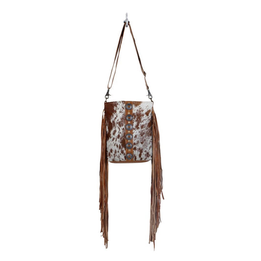 Purses Myra Bag Flouncy Leather and Hairon Bag S-2850