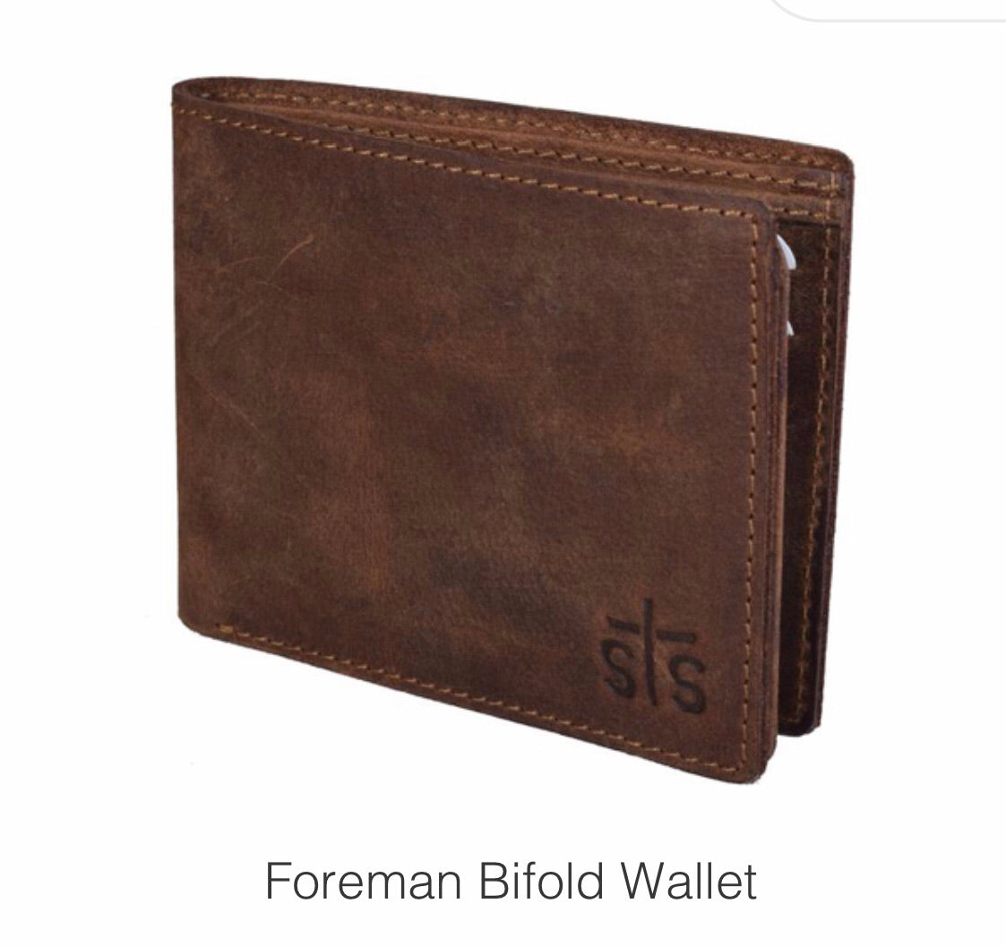 Wallets STS61030 Leather bi-fold Men’s Foreman