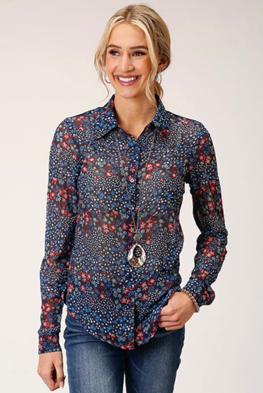 Shirts Women’s Roper Long Sleeve Floral 03-050-0590-3011