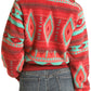 Outerwear Women’s L/S Pink Aztec Sherpa Pullover 48T1182