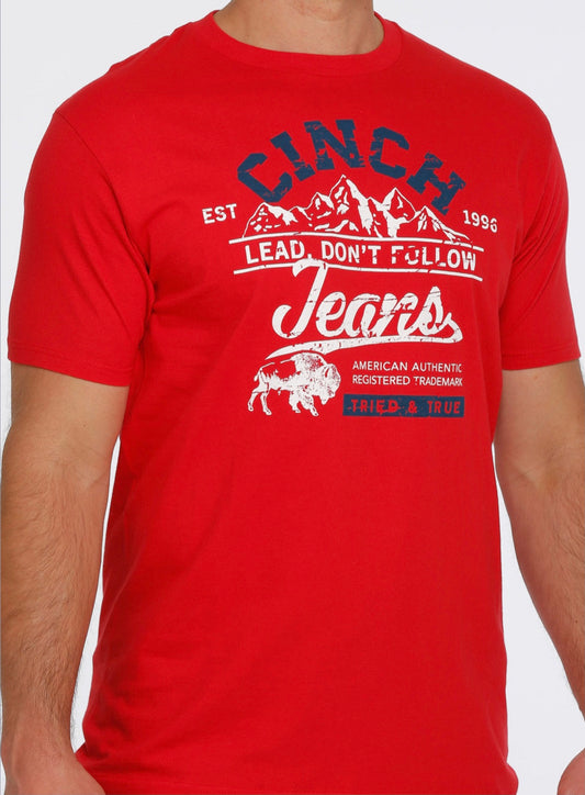 Shirts Men’s Cinch Tee Red MTT1690488