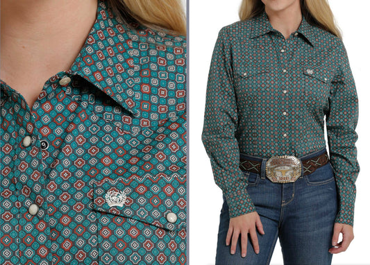 Shirts Women’s Cinch Snap Button MSW9201027 ERKU-EE
