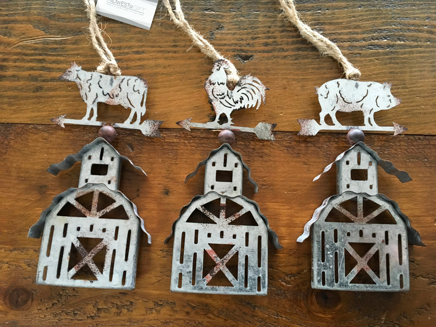 Giftware Barn weather vane Christmas ornaments