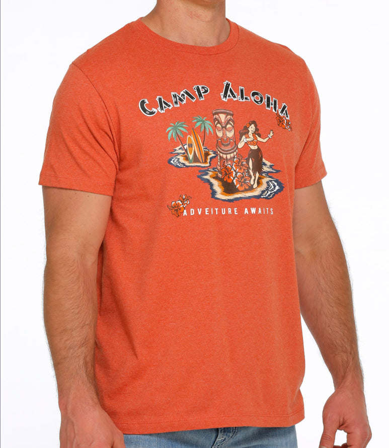 Shirts Men’s Cinch Tee Camp Aloha Adventure Awaits MTT1690508