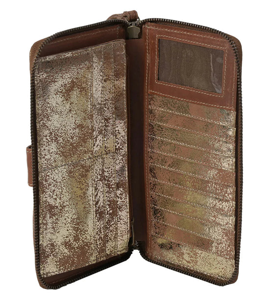 Purses Wallets STS Ranchwear FLAXEN Roan Bentley Wallet STS62128