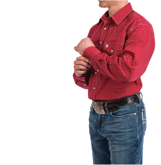 Sale Shirts Men’s Cinch Red Snap MTW1682006
