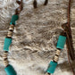 Single strand large stone beaded necklace N1196