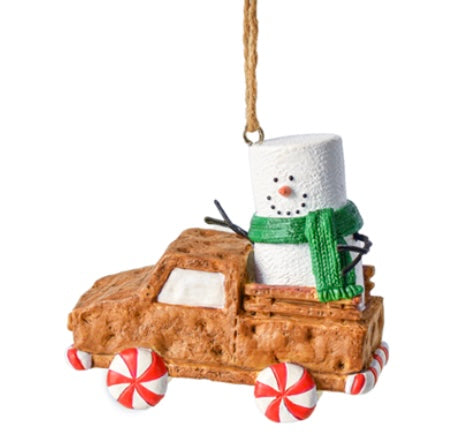 Christmas ornaments Ganz MX179707 S’mores Graham cracker Truck