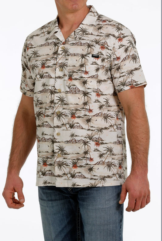 Shirts Men’s Cinch Short Sleeve Camp Shirt MTW1401001