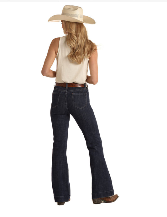 Women’s High Rise Boot Cut Jeans W8H3521