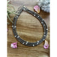White Buffalo and 4 mm Navajo pearl choker necklace CHO-NAV-111-WHI