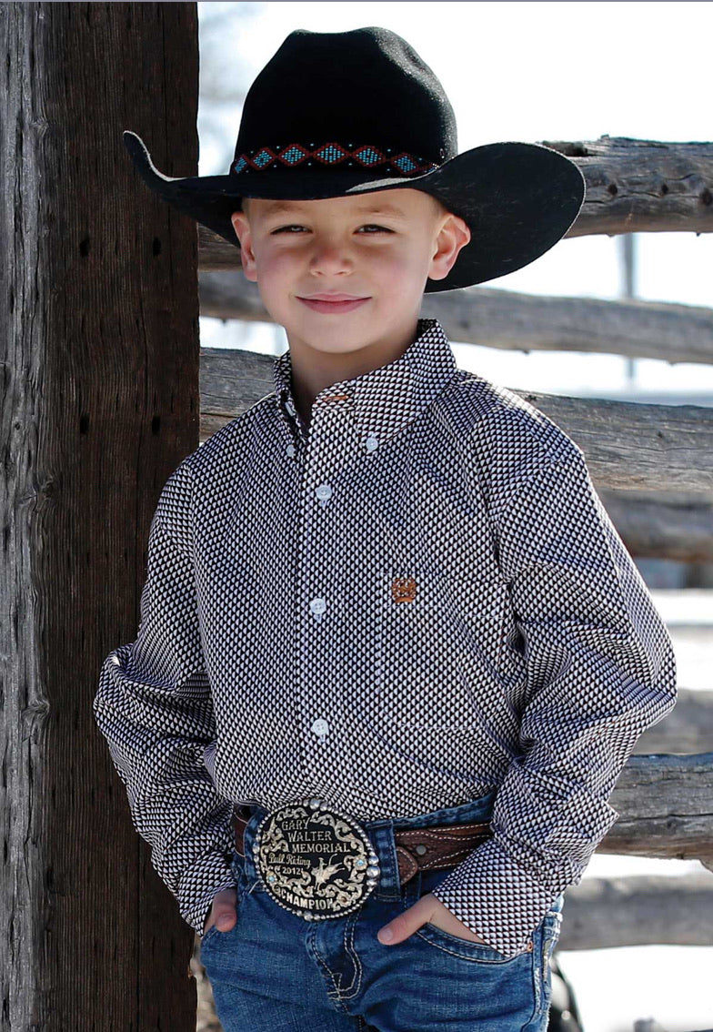 Shirts Kid’s Cinch Geo Print Button Up MTW7060267