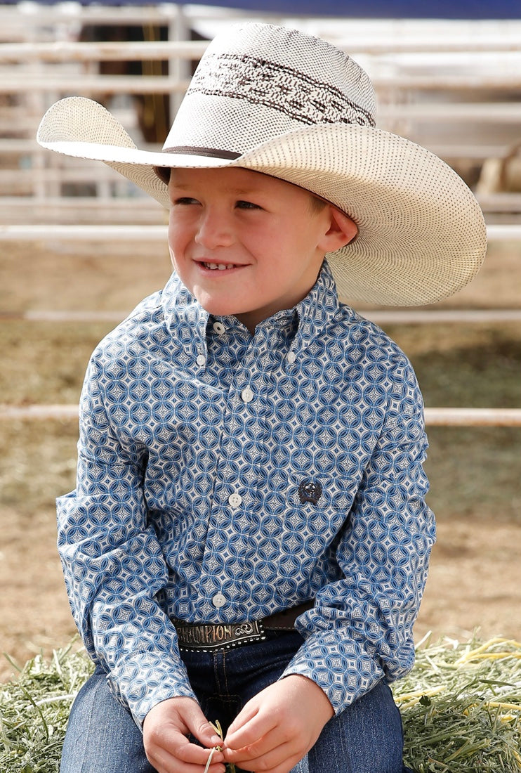 Shirts Boys Navy Cinch MTW7060307