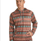 Outerwear Men’s Rock&Roll Denim Aztec Print Hoodie