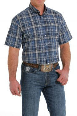 Shirts Men’s Cinch Plaid Short Sleeve  MTW1111419