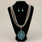 Jewelry Silver Strike Triple Strand Necklace Set D4500200