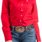 Shirts Women’s Cinch Red Solid Shirt MSW9164032