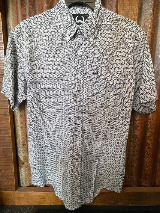 Shirts Men’s Cinch White/Blue/Purple Multiprint MTW174089