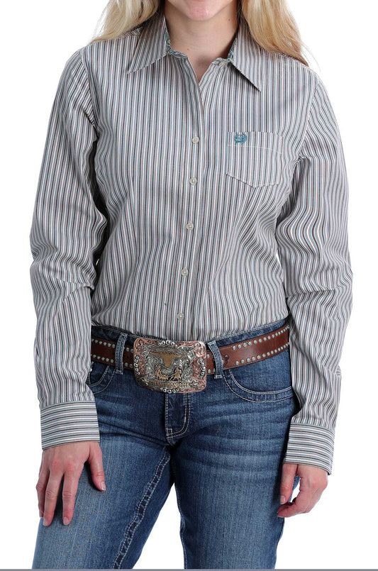 Shirts Women’s Cinch Striped Button Up MSW9164162