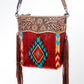 Purses American  Darling Red Aztec Cross Body ADBG510D2