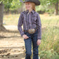 Shirts Kid’s Cruel Purple Striped Snap Up