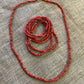 Red bead necklace